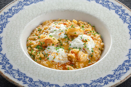 Ризотто с лангустинами и страчателлой