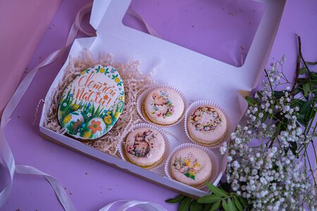 Набор пасхальных macaron с пряником
