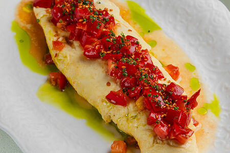 Омлет с сыром фета