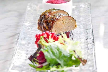 Фаршированный карп с гранатовым желе