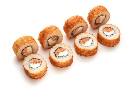 Жареный с лососем терияки