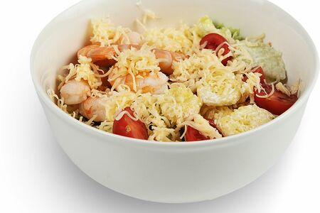 Салат Цезарь c креветкой