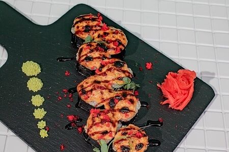 Запеченый ролл том ям