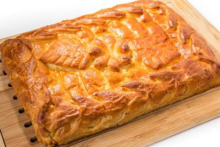 Пирог с мясом и капустой