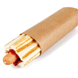 Хот-дог с колбаской гриль из говядины