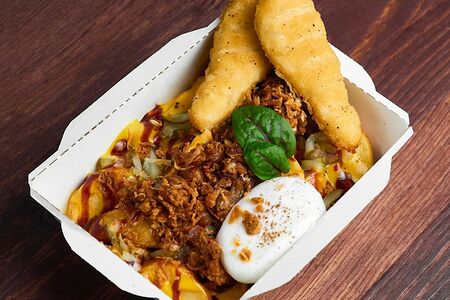 Street-boх с рваной свининой