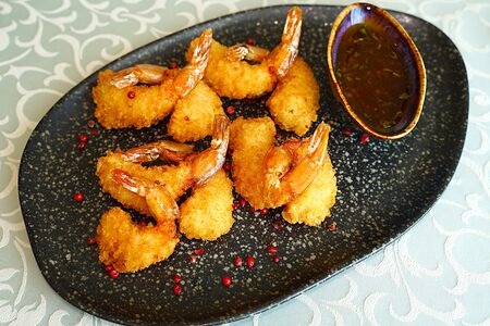 Креветки в кляре