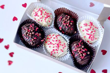 Набор пирожных Картошка ассорти с сердечками 