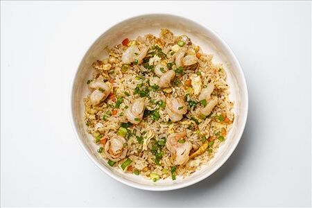 Тайский рис с тигровыми креветками