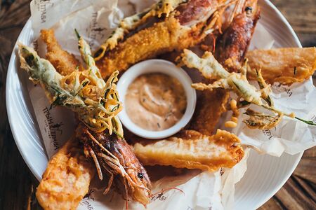 Лангустины в темпуре