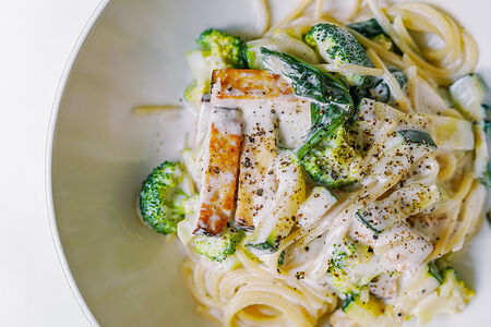 Спагетти Тофунара с брокколи