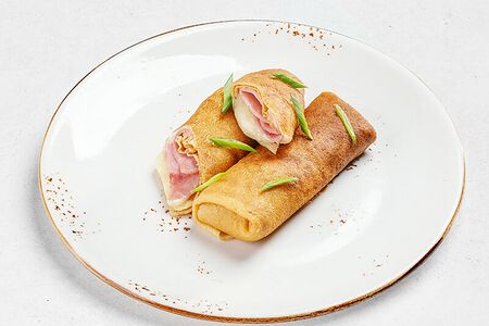 Блины с ветчиной и сыром