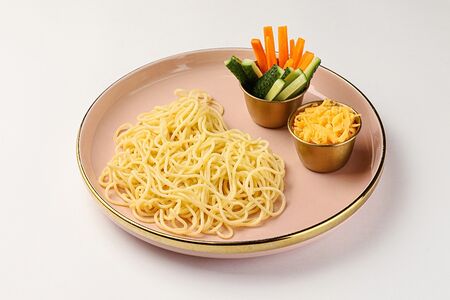 Макарошки с сыром и овощами