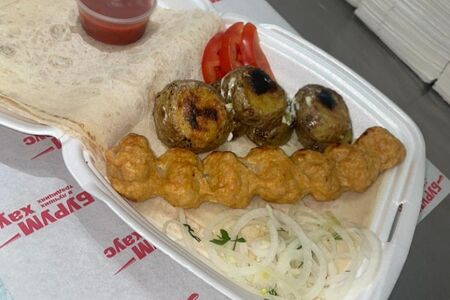 Люля-кебаб из телятины с картошечкой