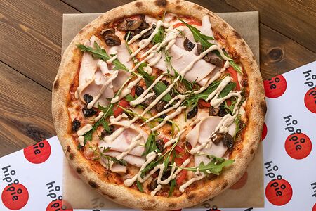 С ветчиной и грибами