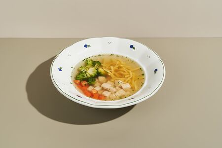 Куриный суп с домашней пастой