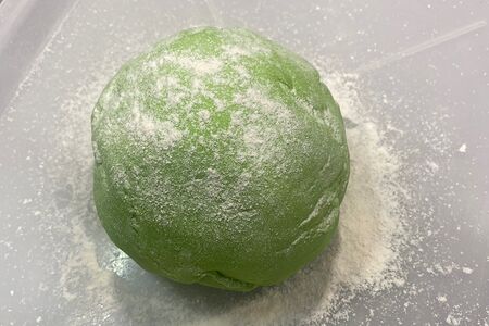 Тесто зеленое