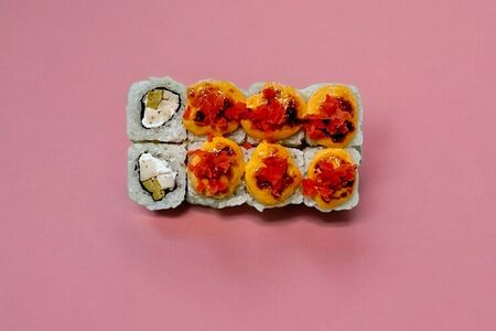 Запеченный с курицей и тамаго под имбирём