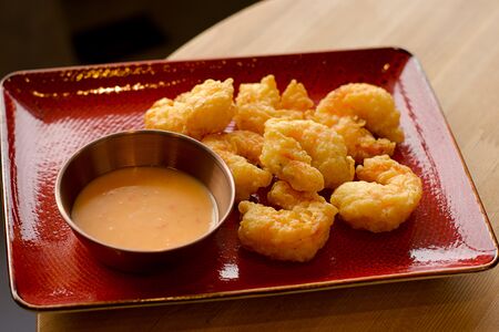 Креветки в соусе кокосовый чили