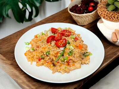 Рис с морепродуктами