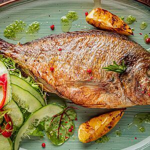 Дорадо на гриле