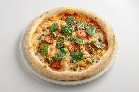 Пицца с морепродуктами