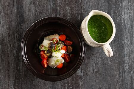 Сливочная уха с треской