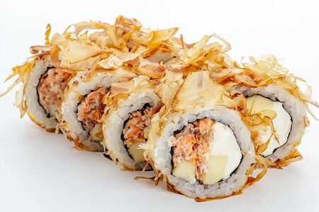 Бонито с лососем терияки и яблоком