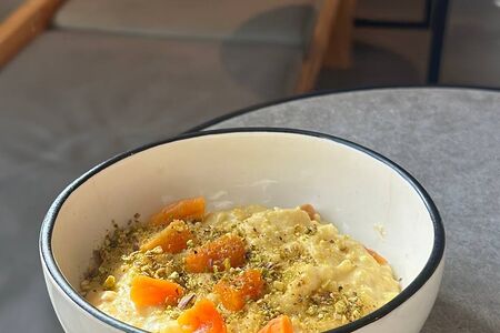 Пшенная с абрикосом на кокосовом молоке