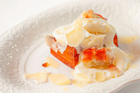 Картофельная запеканка с крабом