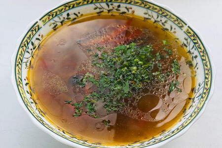 Суп постный с опятами