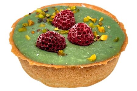 Тарталетка Фисташка с малиной