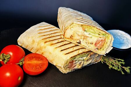 Шаурма со свининой большая