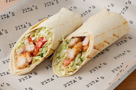 Шаверма по-тайски с курицей в кляре