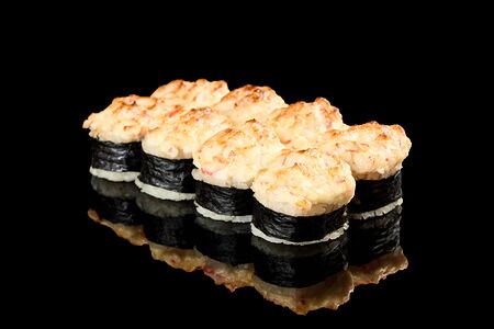 Запеченный с крабовой палочкой