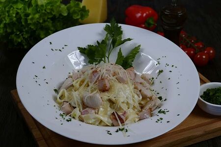 Фетучине с курицей