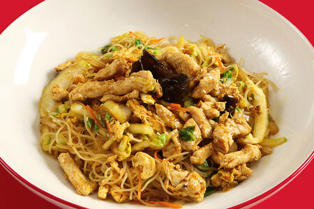 Стеклянная лапша с курицей