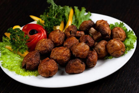 Кило шампиньонов на углях 