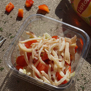 С кальмарами и пекинской капустой