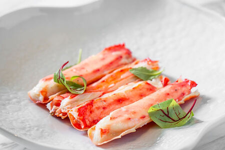 Фаланга краба с теплым маслом