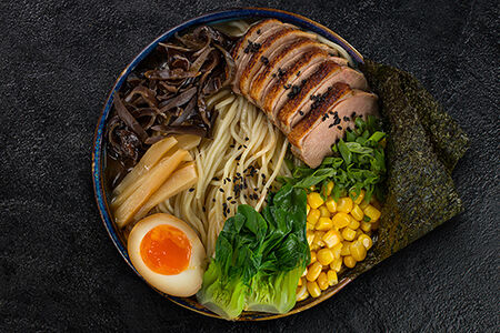 Сёю-рамен с уткой