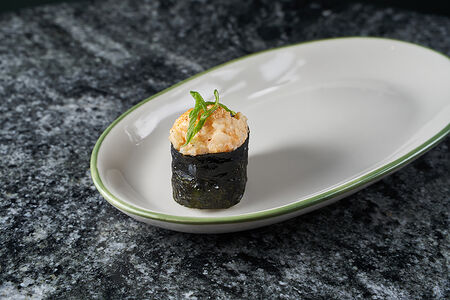 Запеченые суши креветка 