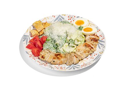 Салат Цезарь с курицей