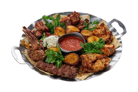 Мясное плато на мангале