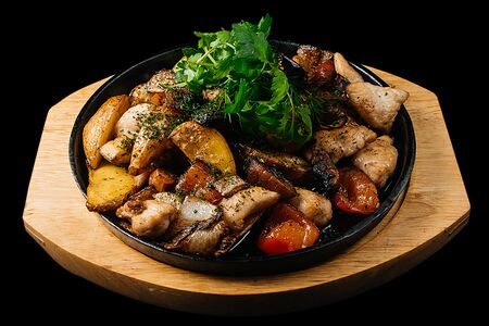 Жареха с курицей