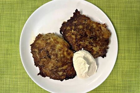 Драники с куриным филе