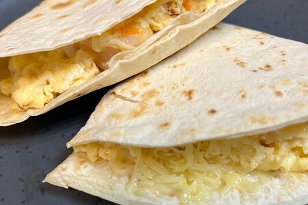 Кесадилья с креветками