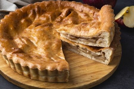 Осетинский пирог с печеными яблоками