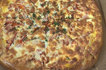 Пицца с сёмгой