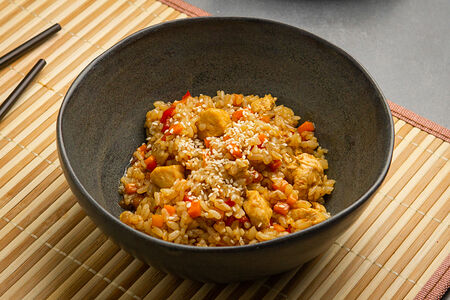 Тяхан с курицей